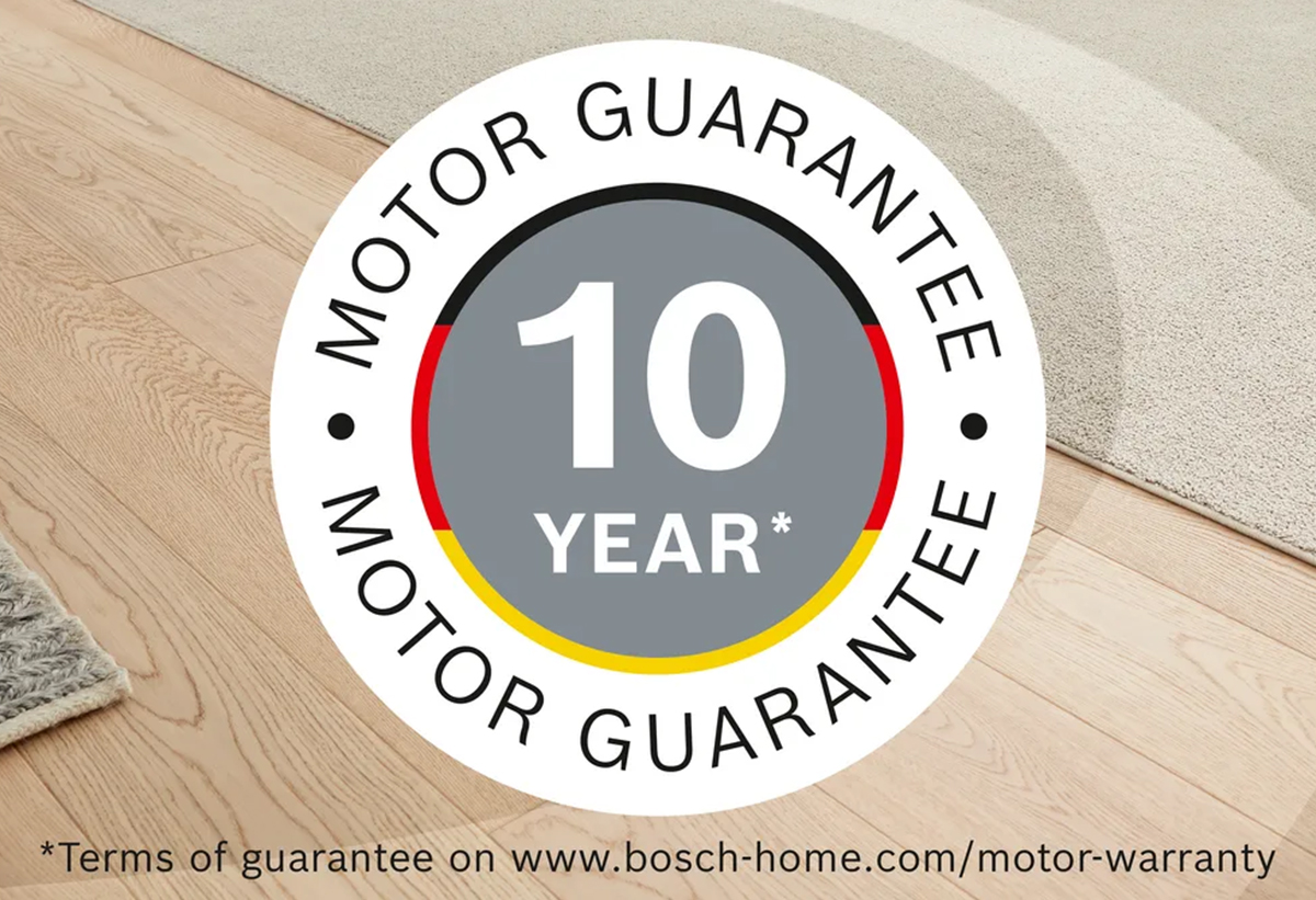 Στη φωτογραφία απεικονίζεται ένα picto με τα 10 έτη εγγύηση στο μοτέρ